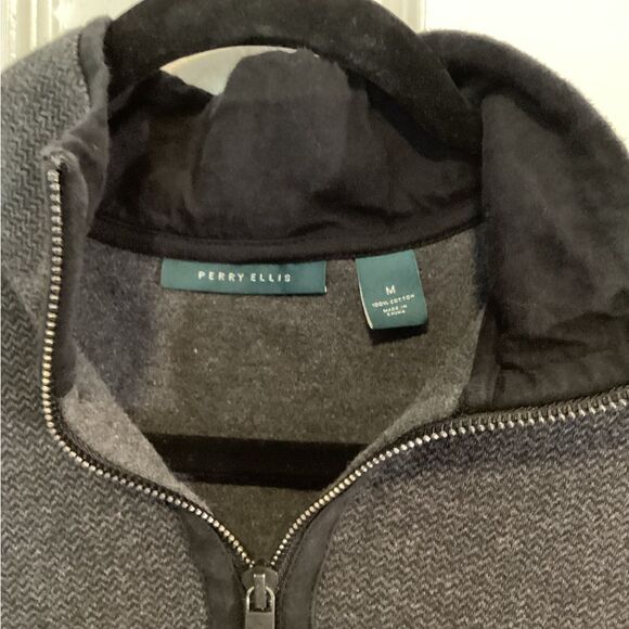 Perry Ellis - Men’s Dark Gray Jacket - Sz M - Picture 4 of 5